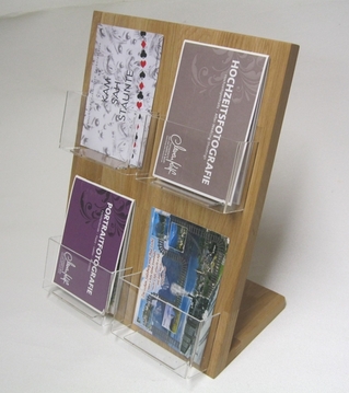 Postkartenhalter 4x DIN A6 Hochformat