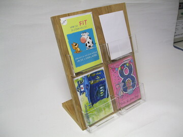 Postkartenhalter 4x DIN A6 Plus Hochformat